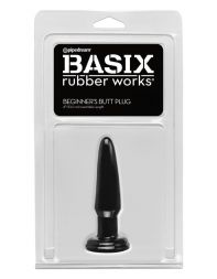 Анальная пробка Basix Rubber Works Black