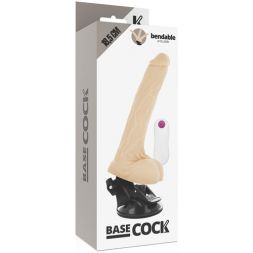 Вибромассажер Basecock Realistic Bendable Remote Control Flesh 18,5 см