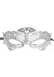 Маскарадная маска Butterfly Masquerade Silver