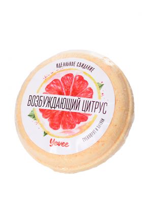 Бомбочка для ванны «Возбуждающий цитрус» с ароматом грейпфрута и пачули
