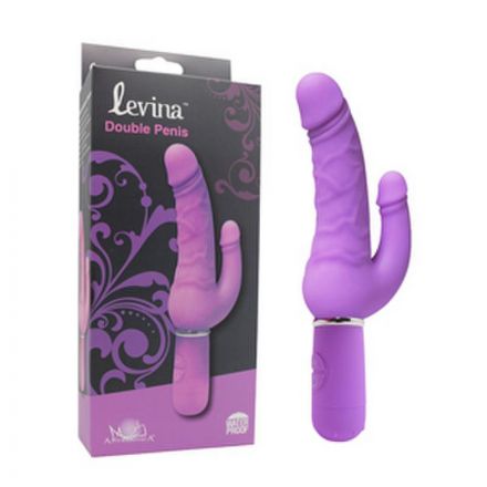 Вибратор Levina-Double Penis Purple