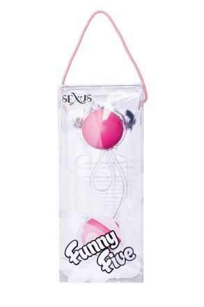 Розовые вагинальные шарики Sexus Funny Five