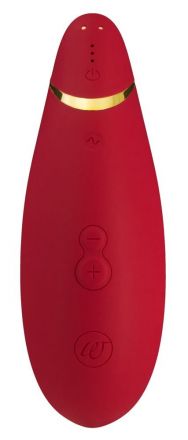 Красный бесконтактный стимулятор клитора Womanizer Premium