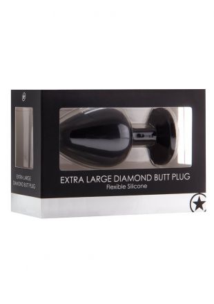 Анальная пробка Extra Large Diamond Butt Plug Black